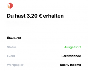 Dividendenmitteilung Dividendenmitteilung